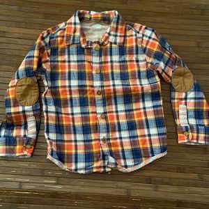 Boys Wonder Nation 4T Long sleeve button down plaid shirt